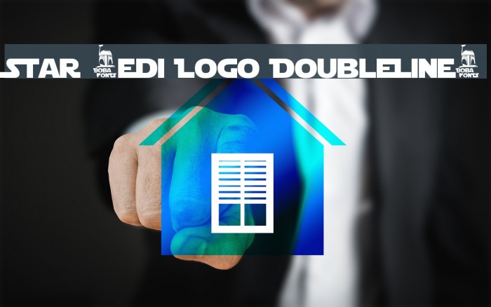 Star Jedi Logo DoubleLine1 Fonte examples