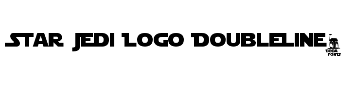 Star Jedi Logo DoubleLine2 Polices