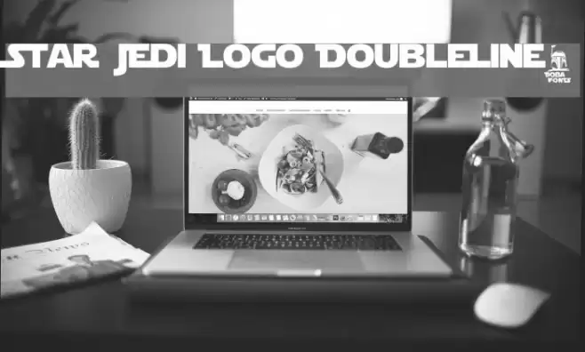 Star Jedi Logo DoubleLine2 Polices examples
