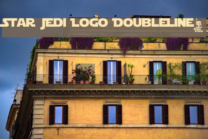 Star Jedi Logo DoubleLine2 Font examples