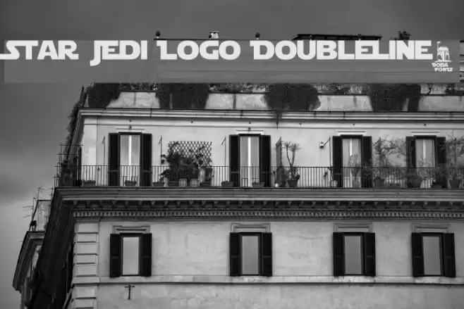 Star Jedi Logo DoubleLine2 Polices examples