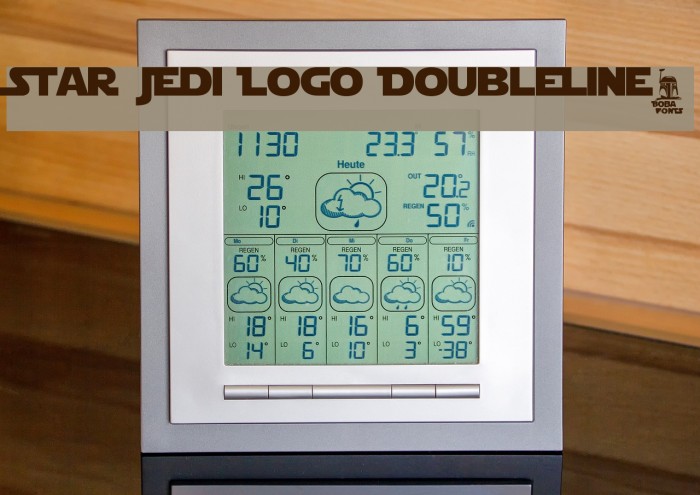 Star Jedi Logo DoubleLine2 Font examples