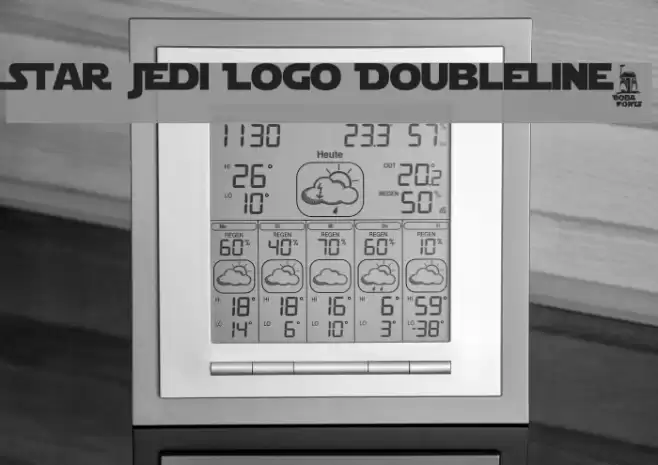 Star Jedi Logo DoubleLine2 Polices examples
