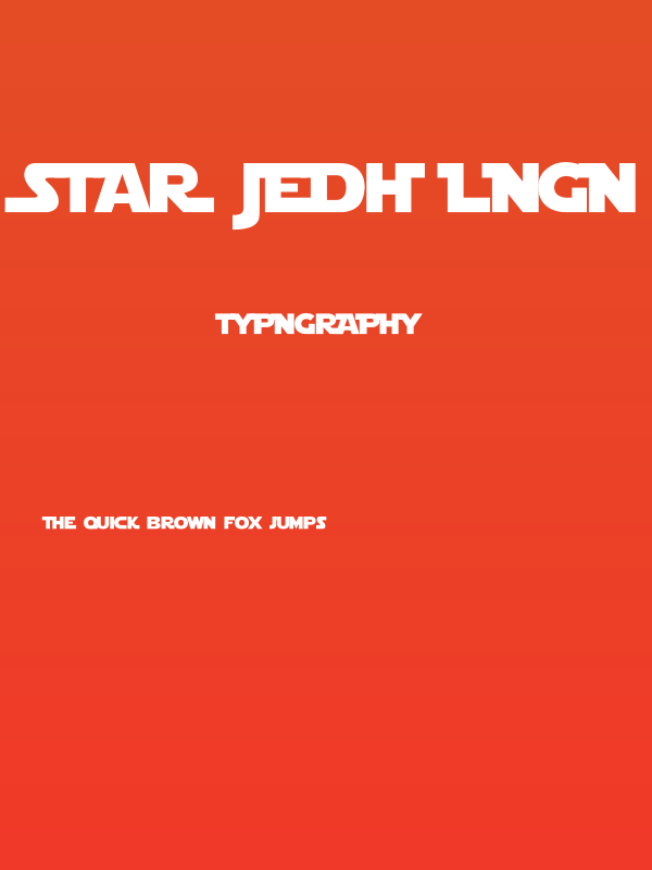 Star Jedi Logo DoubleLine2 Poster