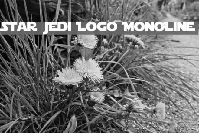Star Jedi Logo MonoLine フォント examples