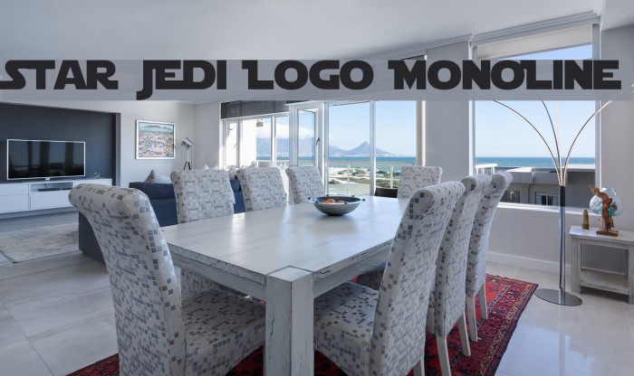 Star Jedi Logo MonoLine フォント examples