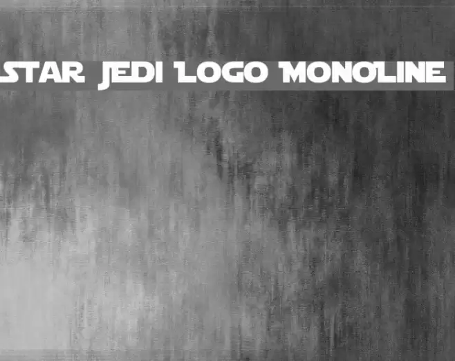 Star Jedi Logo MonoLine フォント examples