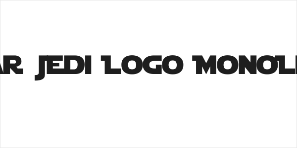 Star Jedi Logo MonoLine Logo