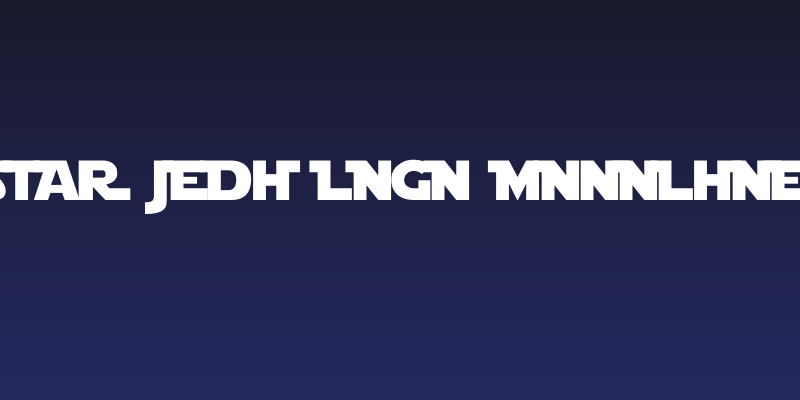 Star Jedi Logo MonoLine Social Header