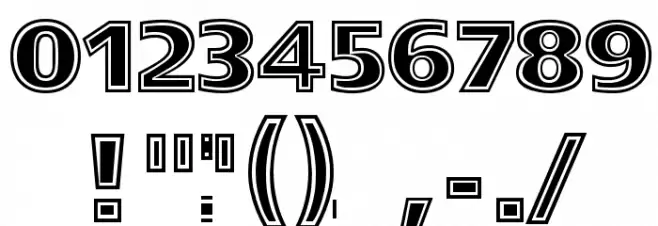 Star Jedi Outline Font OTHER CHARS