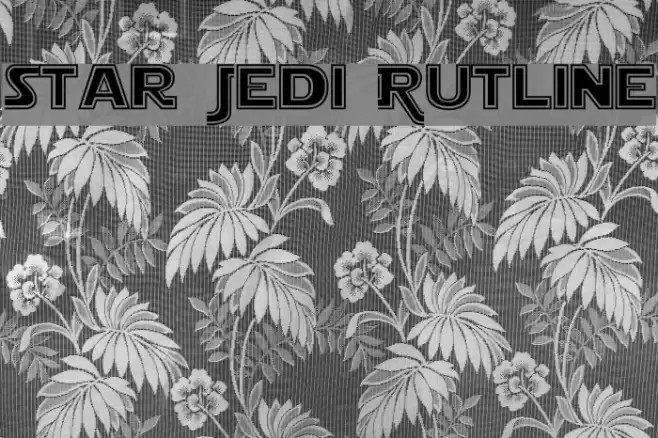 Star Jedi Outline Font examples