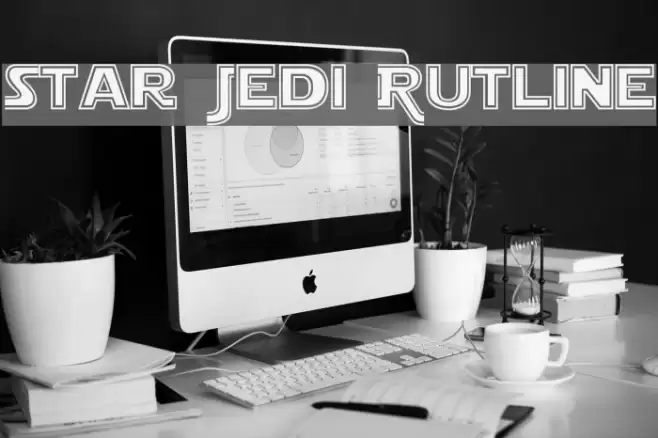 Star Jedi Outline Font examples