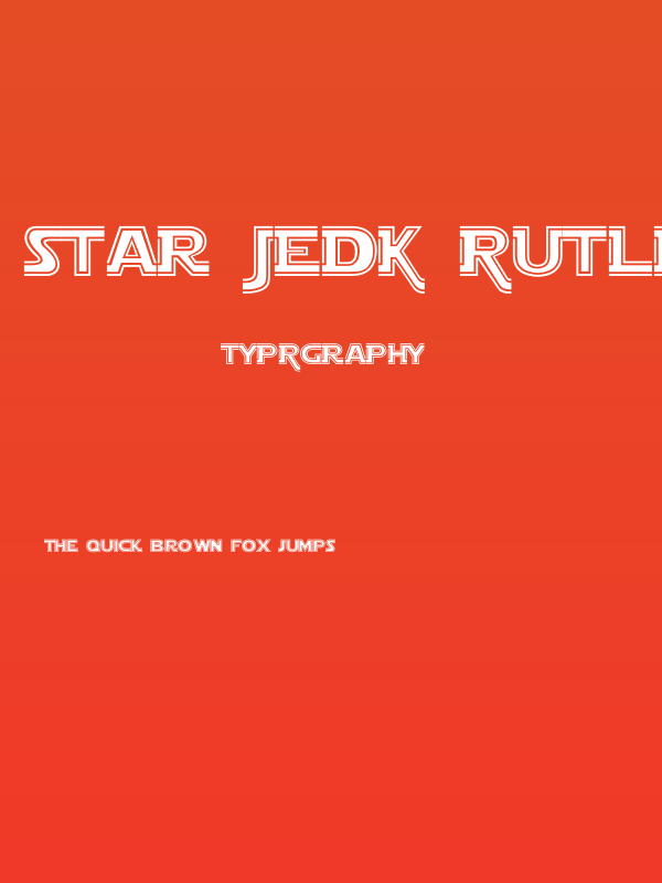 Star Jedi Outline Poster
