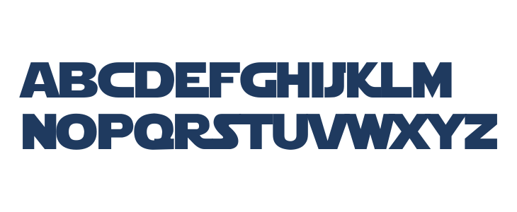 Star Jedi Rounded Lowercase