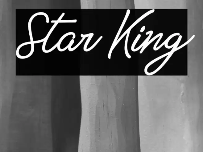 Star King Font examples