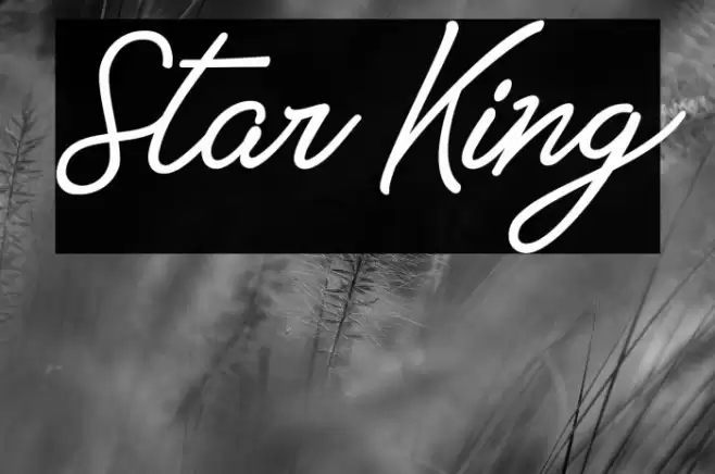 Star King Font examples