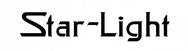 Star-Light  Frei Schriftart Herunterladen