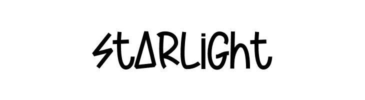 Star Light  Frei Schriftart Herunterladen