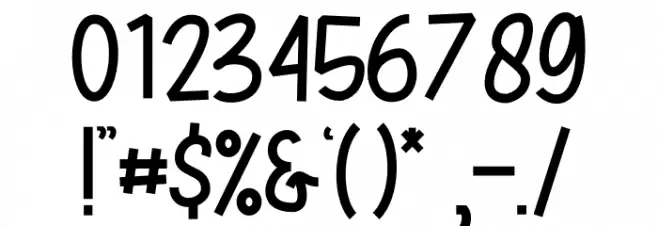 Star Light Font OTHER CHARS