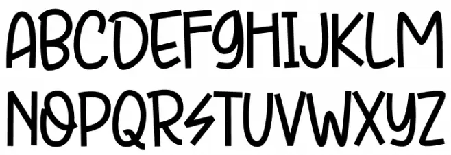 Star Light Schriftart Groß