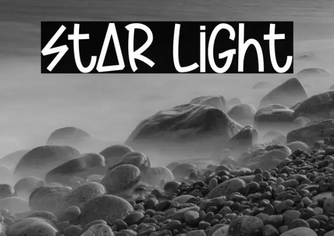 Star Light Font examples