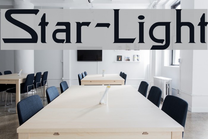 Star-Light Font examples