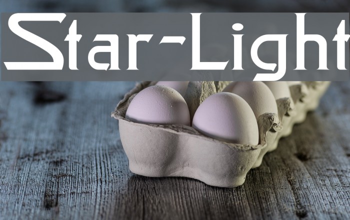 Star-Light Font examples
