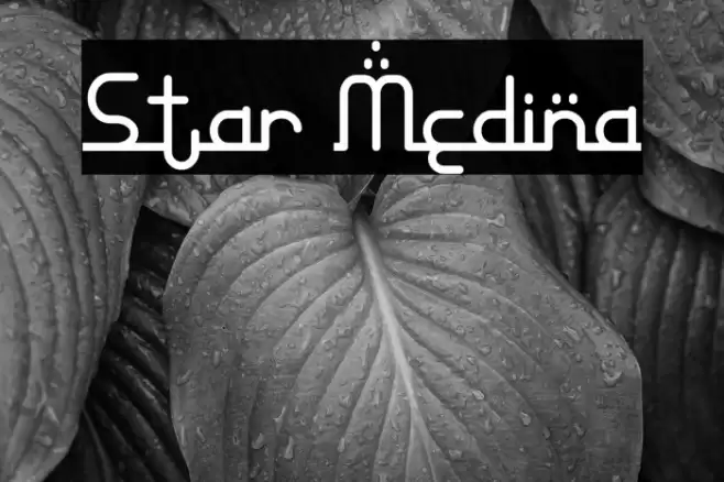 Star Medina Font examples