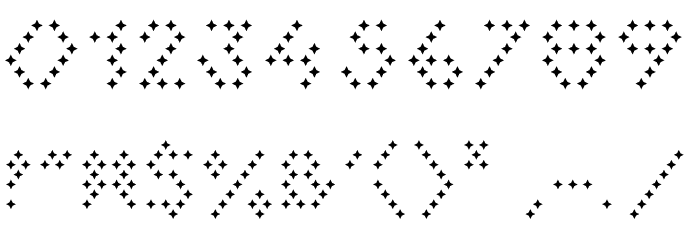 Star Minor Font OTHER CHARS