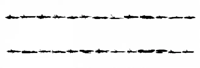 Star Navy フォント 大文字