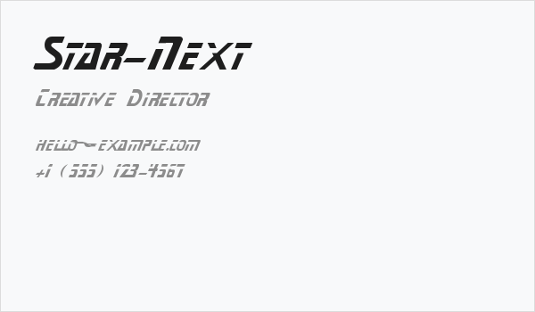 Star-Next Business Card