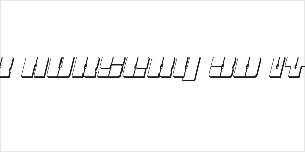 Star Nursery 3D Italic Logo