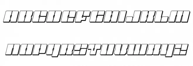 Star Nursery 3D Italic خط أحرف صغيرة