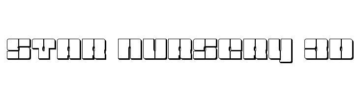Star Nursery 3D  免费字体下载