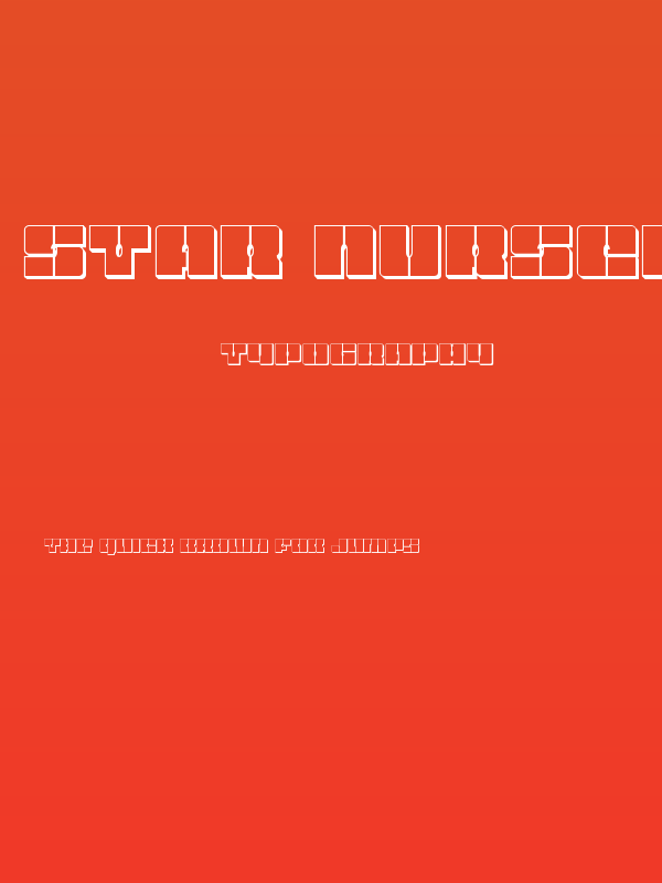 Star Nursery 3D Poster