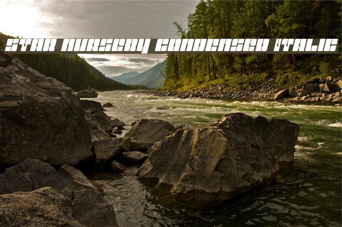 Star Nursery Condensed Italic Example 1