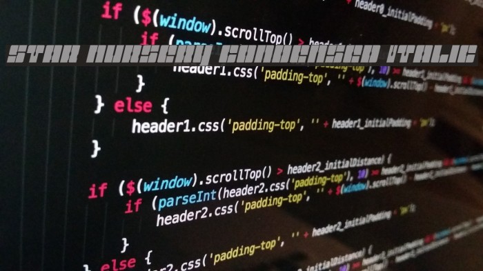 Star Nursery Condensed Italic Example 2