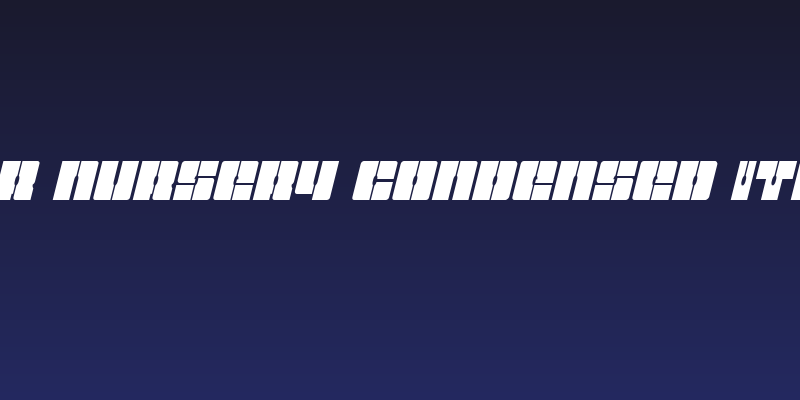 Star Nursery Condensed Italic Social Header