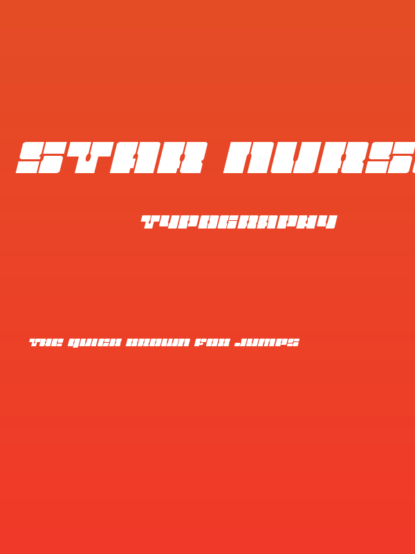 Star Nursery Expanded Italic Poster