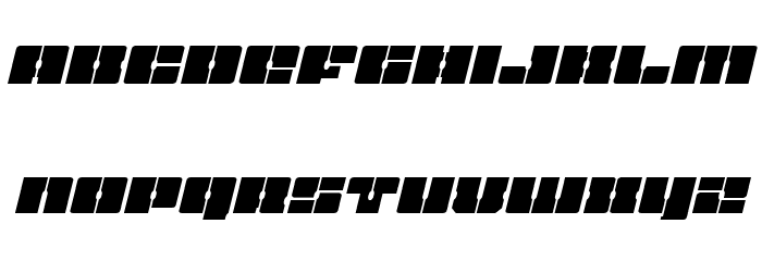 Star Nursery Expanded Italic Font LOWERCASE