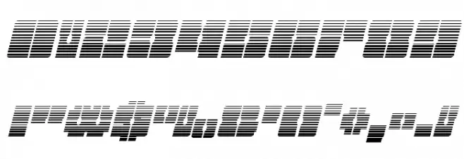 Star Nursery Gradient Italic Font OTHER CHARS