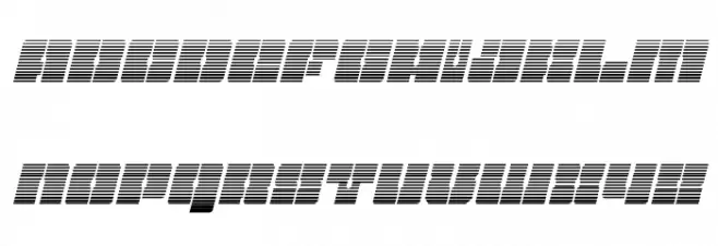 Star Nursery Gradient Italic Caratteri MAIUSCOLE