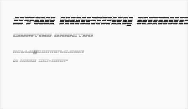 Star Nursery Gradient Italic Business Card