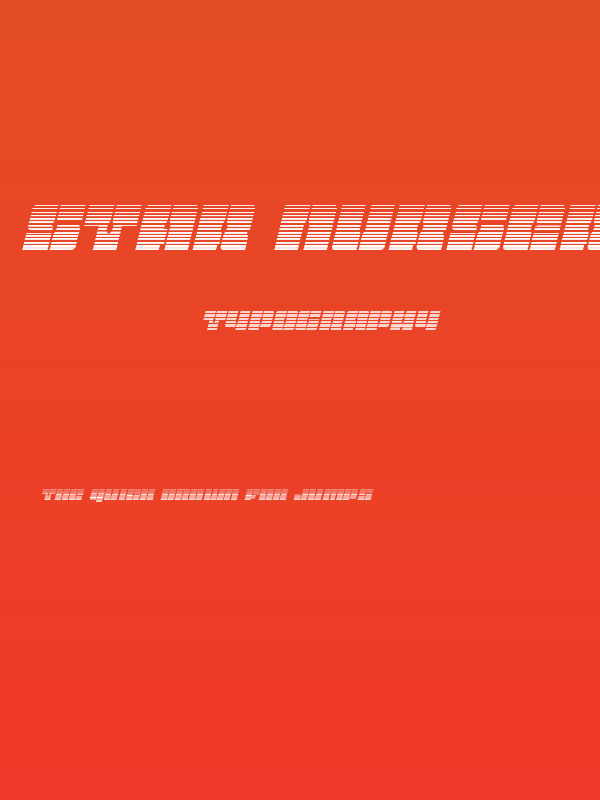 Star Nursery Gradient Italic Poster