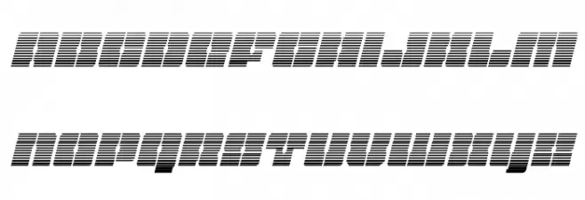 Star Nursery Gradient Italic Font Litere mici