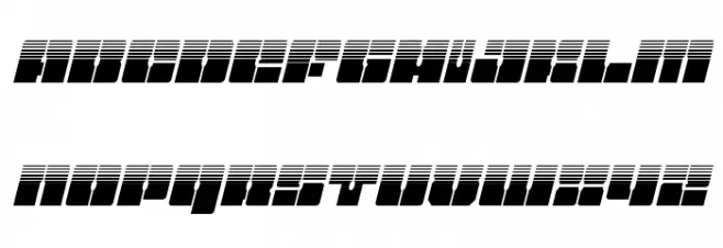 Star Nursery Halftone Italic Fuentes MAYÚSCULAS