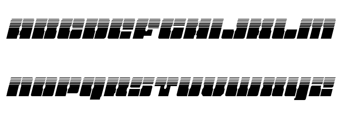 Star Nursery Halftone Italic Font LOWERCASE