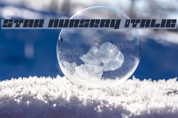 Star Nursery Italic Example 3