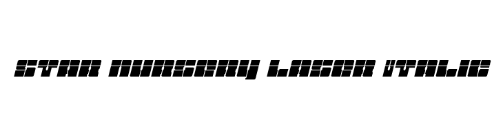 Star Nursery Laser Italic  フリーフォントのダウンロード