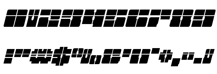 Star Nursery Laser Italic Font OTHER CHARS